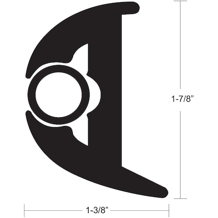 Taco Marine TACO Flex Vinyl Rub Rail Kit - Black w/Black Insert - 50' - 1-7/8" X 1 V11-3426BBK50-2